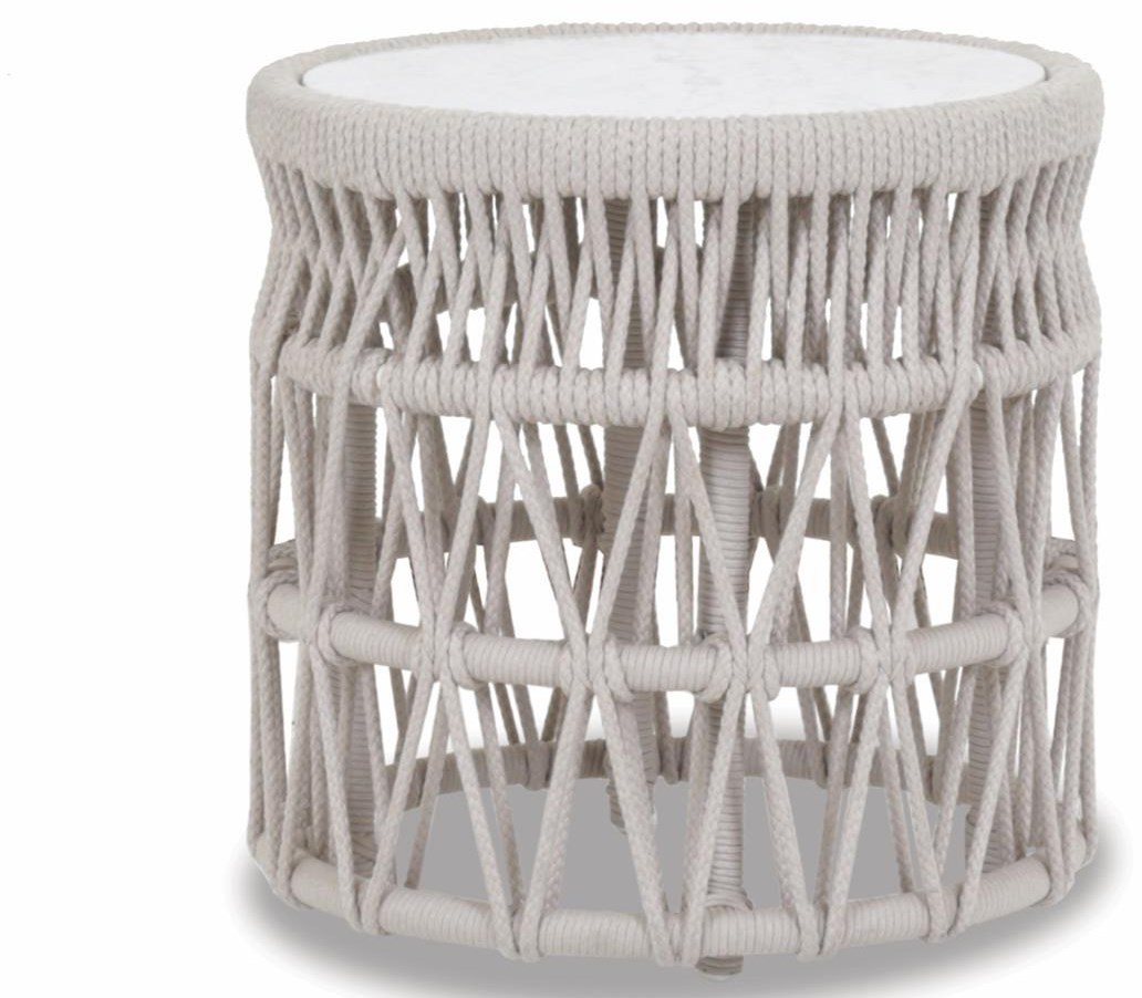 Sunset West Dana Rope End Table Belfort Furniture Outdoor End Tables